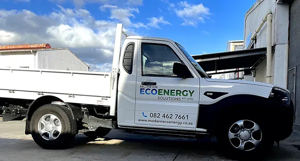 The Modern Eco Energy branded bakkie
